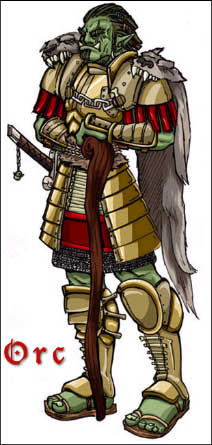 A Male Orc Chieftan A Male Orc Chieftan